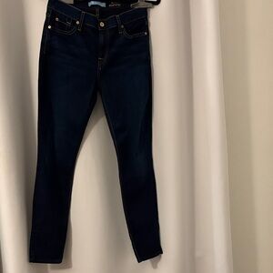 7 For All Mankind Dark Blue Skinny Jeans